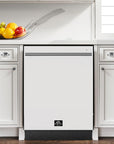 FORNO Romano 24 Inch Built-In Tall Tub, Top Control, Dishwasher, 52 dBA, ENERGY STAR – FDWBI8035-24WHT