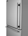 FORNO Milano Espresso 31 Inch Bottom Freezer Stainless Steel, 17.2 cu.ft. with Ice Maker – FFFFD1786-31