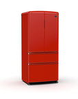 FORNO Luigi 33-Inch French Door Refrigerator, 18 cu. ft., Red, with Handle-Free Design – FFFFD1791-33RED