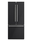 FORNO Gallipoli 30 Inch French Door Refrigerator with Bottom Freezer 17.5 Cu. Ft. Capacity in Black – FFFFD1974-31BLK