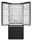 FORNO Gallipoli 30 Inch French Door Refrigerator with Bottom Freezer 17.5 Cu. Ft. Capacity in Black – FFFFD1974-31BLK