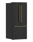 FORNO Gallipoli 30 Inch French Door Refrigerator with Bottom Freezer 17.5 Cu. Ft. Capacity in Black – FFFFD1974-31BLK