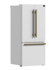 FORNO Gallipoli 30 Inch French Door Refrigerator with Bottom Freezer 17.5 Cu. Ft. Capacity in White – FFFFD1974-31WHT