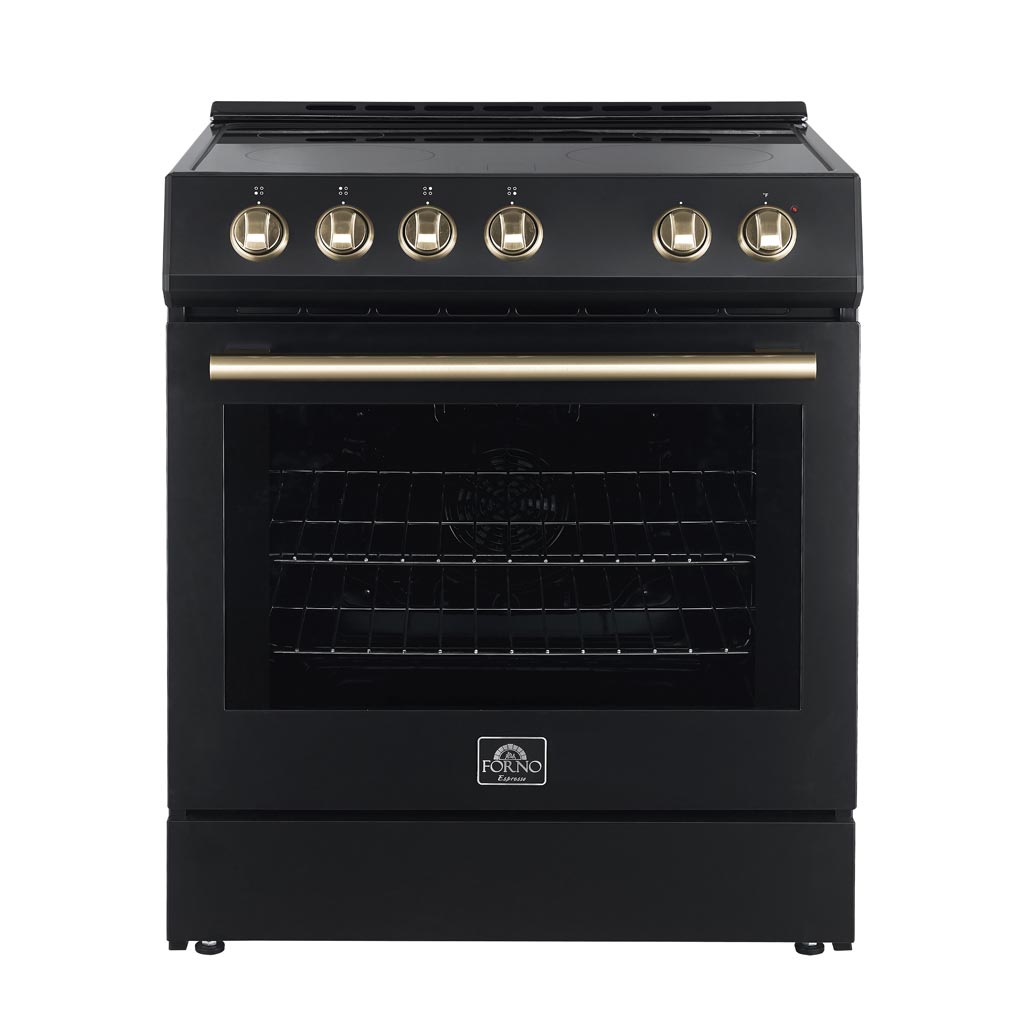 FORNO Leonardo Espresso 30 Inch Electric Range Black – FFSEL6012-30BLK