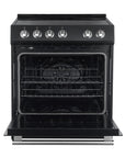 FORNO Leonardo Espresso 30 Inch Electric Range Black – FFSEL6012-30BLK