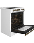 FORNO Leonardo Espresso 30 Inch Electric Range White – FFSEL6012-30WHT