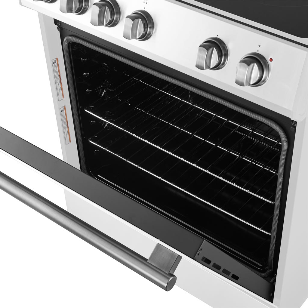 FORNO Leonardo Espresso 30 Inch Electric Range White – FFSEL6012-30WHT