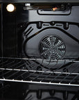 FORNO Leonardo Espresso 30 Inch Black Gas Range, 5 Burners, 39500 BTU, 5 cu.ft. Convection Oven – FFSGS1116-30BLK