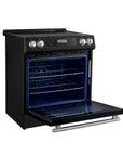 FORNO – Espresso Donatello 30-Inch Slide-In Induction Range Black  – FFSIN0905-30BLK