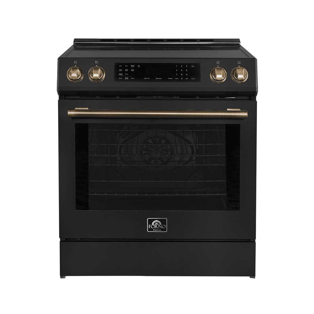 FORNO – Espresso Donatello 30-Inch Slide-In Induction Range Black  – FFSIN0905-30BLK