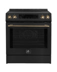 FORNO – Espresso Donatello 30-Inch Slide-In Induction Range Black  – FFSIN0905-30BLK