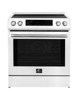 FORNO – Espresso Donatello 30-Inch Slide-In Induction Range White  – FFSIN0905-30WHT