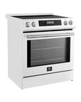 FORNO – Espresso Donatello 30-Inch Slide-In Induction Range White  – FFSIN0905-30WHT