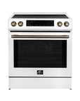 FORNO – Espresso Donatello 30-Inch Slide-In Induction Range White  – FFSIN0905-30WHT