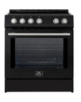 FORNO Leonardo Espresso 30-Inch Slide-In Induction Range Black – FFSIN0982-30BLK