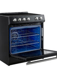 FORNO Leonardo Espresso 30-Inch Slide-In Induction Range Black – FFSIN0982-30BLK