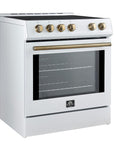 FORNO Leonardo Espresso 30-Inch Slide-In Induction Range White – FFSIN0982-30WHT