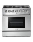 THOR Kitchen 36-Inch Professional Gas Range – HRG3618U, HRG3618ULP