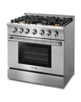 THOR Kitchen 36-Inch Professional Gas Range – HRG3618U, HRG3618ULP